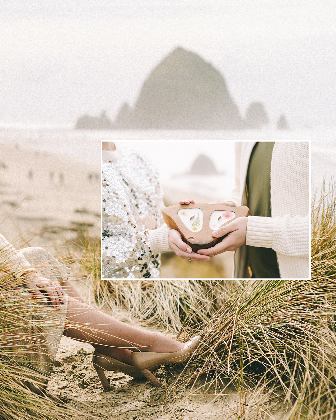 Brand elevation shoot at Cannon Beach with the founders of KRAFTUM Studio — photograph 3 of 10